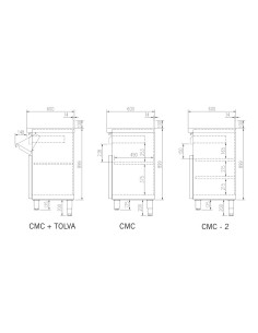 Mueble Cafetero Inoxidable DOCMC140 2