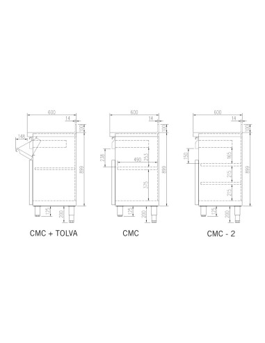 Mueble Cafetero Inoxidable DOCMC140