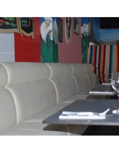 Detalle Banco de hostelería SIDENVER de polipiel