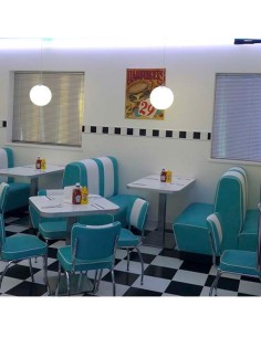 Sofá retro estilo america años 50 SIDINER doble 2