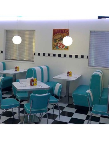 Foto ambiente Sofá retro estilo america años 50 SIDINER doble