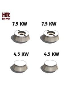 Cocina industrial de 4 fuegos HRC4F750E estante 2