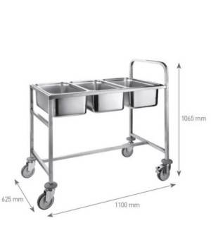 Carro porta cubetas GN PU80390