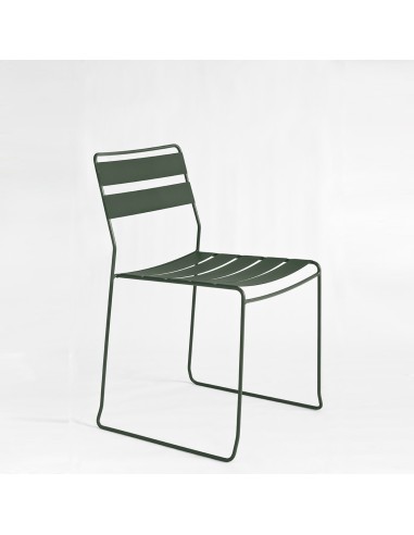 Silla apilable de colores ISPORTOFINO Verde pino