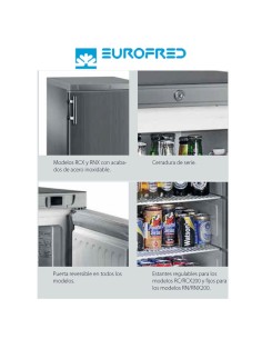 Congelador bajomostrador inox EFNCX200 de 170 litros  2