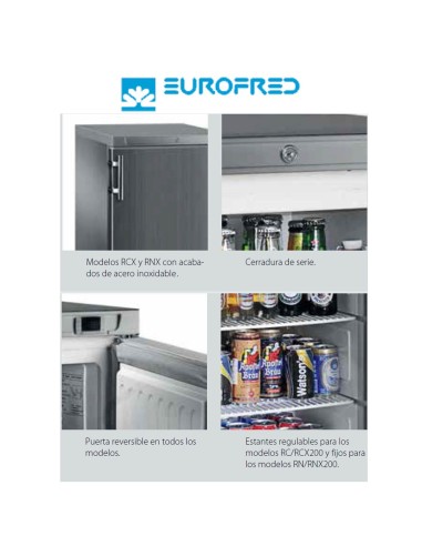 Congelador bajomostrador inox EFNCX200 de 170 litros 