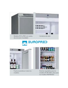 Congelador INOX EFRNX400 de 380 litros 2