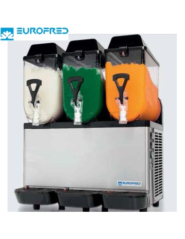 Máquina de granizados con 3 depósitos de 10 litros