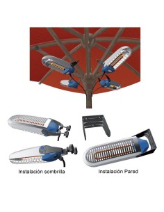 Calefactor modular por infrarrojos para sombrillas 800 W 2