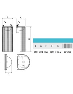 Fuente de agua de columna INOX hostelería 2
