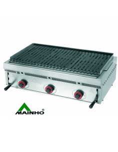 Barbacoa de gas con rejilla acanalada MA-PB90