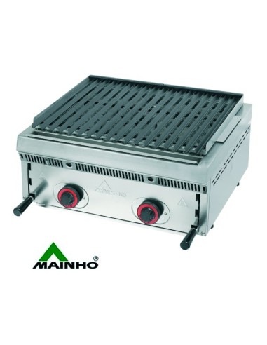 Barbacoa de gas con rejilla acanalada MHPB60