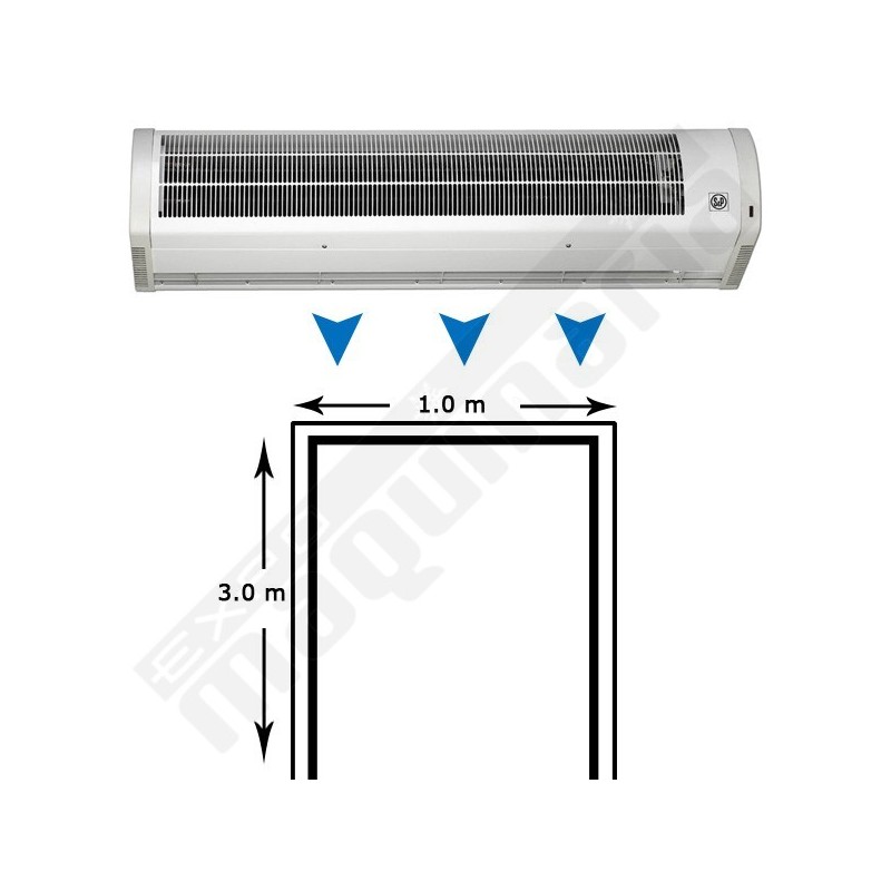 Cortina de aire AMCOR-F-1000 N comercial