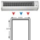 Cortina de aire AMCOR-9-1500 N climatización