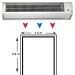 Cortina de aire AMCOR-12-1500 N mural