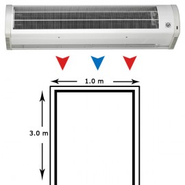Cortina de aire AMCOR-9-1000 N para puerta