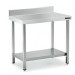 Mesa Inox MURAL 80x50 CON ESTANTE