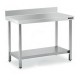 Mesa Inox MURAL 100x50 CON ESTANTE