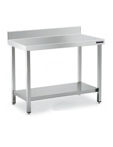 Mesa Inox MURAL 100x50 CON ESTANTE