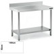 Mesa Inox MURAL 100x50 CON ESTANTE
