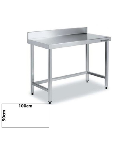Mesa Inox MURAL 100x50 SIN ESTANTE