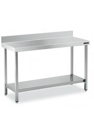 Mesa Inox MURAL 120x50 CON ESTANTE