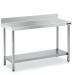 Mesa Inox MURAL 120x50 CON ESTANTE