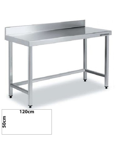 Mesa Inox MURAL 120x50 SIN ESTANTE