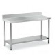 Mesa Inox MURAL 140x50 CON ESTANTE