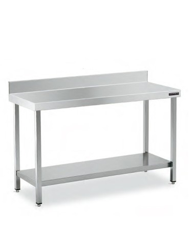 Mesa Inox MURAL 140x50 CON ESTANTE