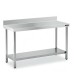 Mesa Inox MURAL 140x50 CON ESTANTE