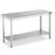 Mesa Inox CENTRAL 1600x500 CON ESTANTE