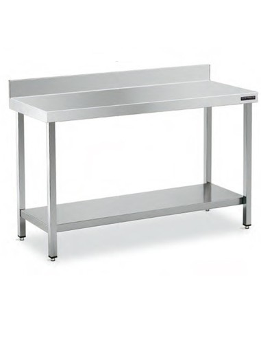 Mesa Inox MURAL 160x50 CON ESTANTE