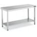 Mesa Inox CENTRAL 1500x500 CON ESTANTE