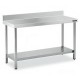 Mesa Inox MURAL 150x50 CON ESTANTE