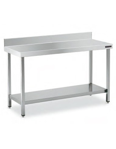 Mesa Inox MURAL 150x50 CON ESTANTE