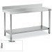 Mesa Inox MURAL 180x50 CON ESTANTE