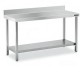 Mesa Inox MURAL 180x50 CON ESTANTE