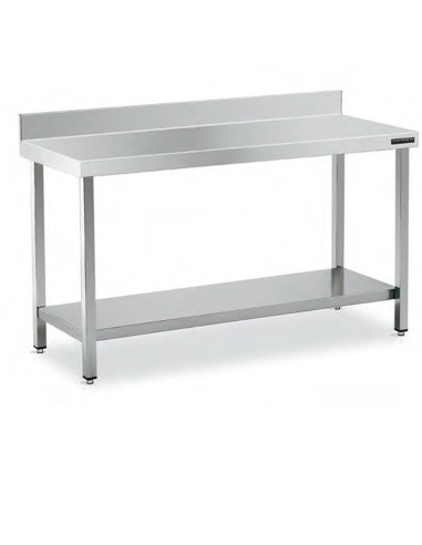 Mesa Inox MURAL 180x50 CON ESTANTE