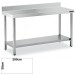 Mesa Inox MURAL 200x50 CON ESTANTE