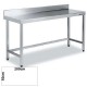 Mesa Inox MURAL 200x50 SIN ESTANTE