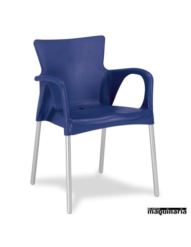 Sillón de aluminio 2R78 para exterior en hosteleria