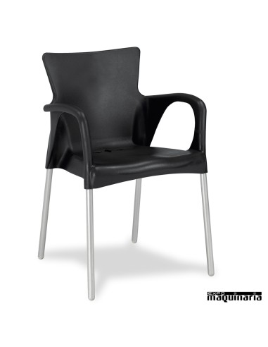 Sillón de aluminio 2R78 para exterior en hosteleria