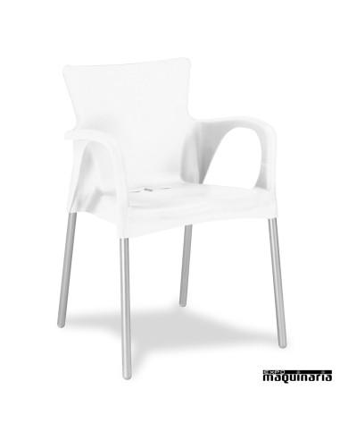 Sillón de aluminio 2R78 para exterior en hosteleria