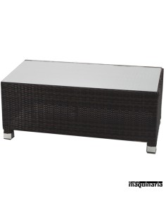 Conjunto jardín AGGARBI de aluminio y rattan sintético 2