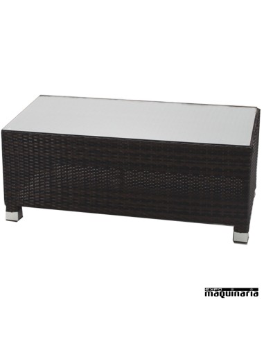 Conjunto jardín AGGARBI de aluminio y rattan sintético