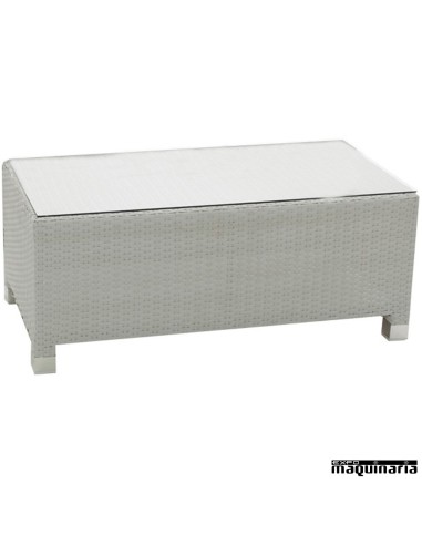 Set de jardín AGARTIC de aluminio y rattan sintético