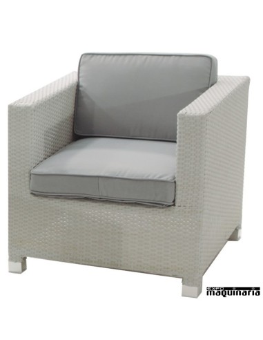 Set de jardín AGARTIC de aluminio y rattan sintético