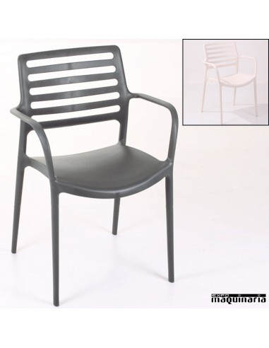 Sillón terraza polipropileno AGWILLY apilable