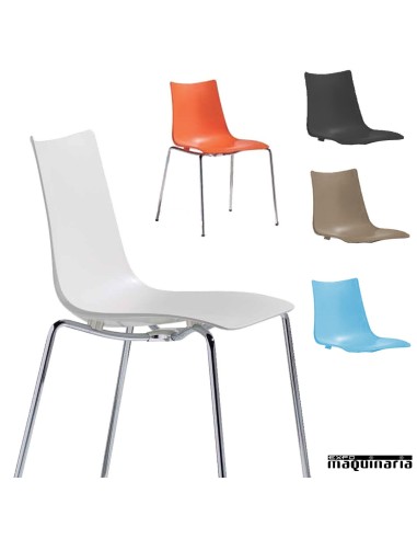Silla apilable SBZEBRA para hostelería
